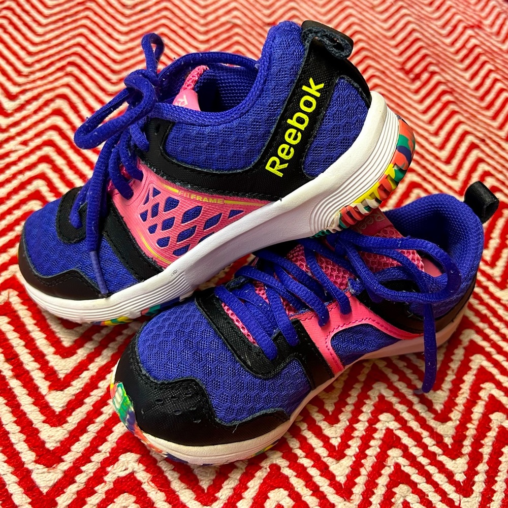 Girls Purple Reebok Sneakers Gently Used US Size 12